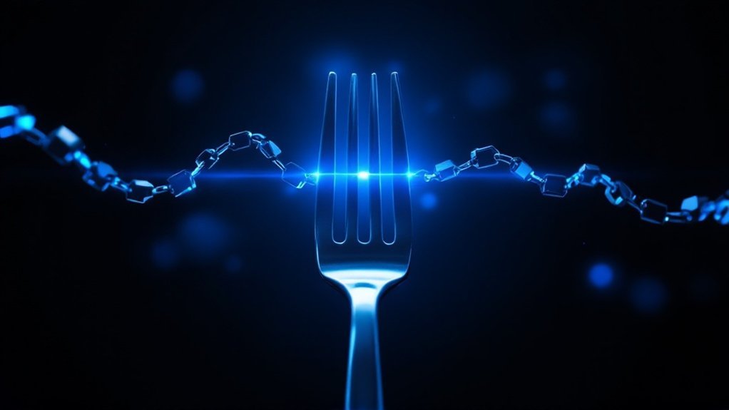 blockchain network divergence explained