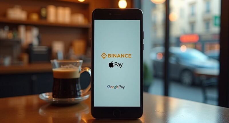 binance integrates apple pay